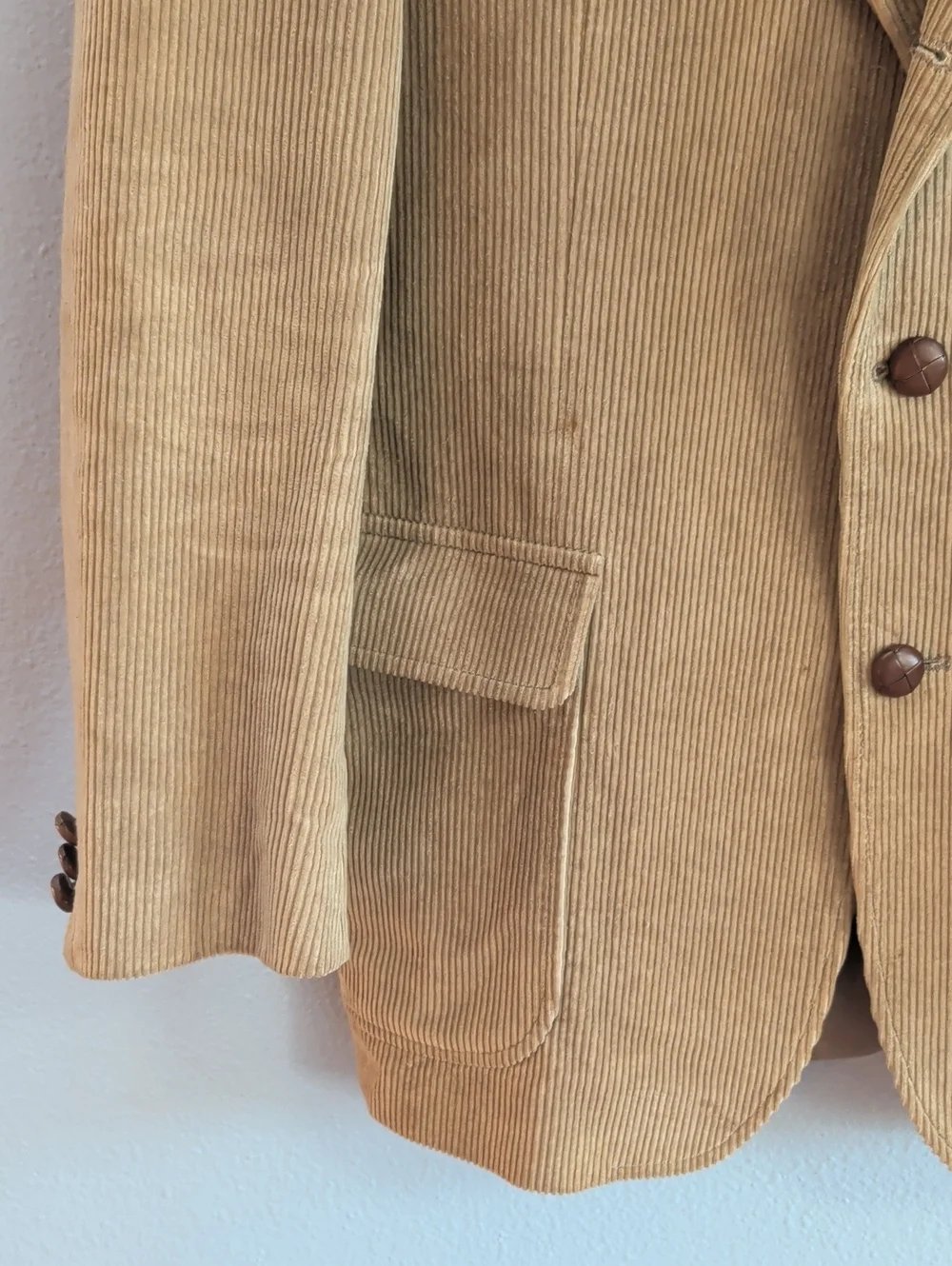 Orvis Vintage Men's Tan Corduroy Sport Coat Safari Blazer